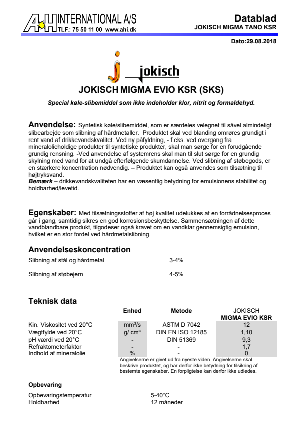

JOKISCH MIGMA EVIO KSR (SKS)


